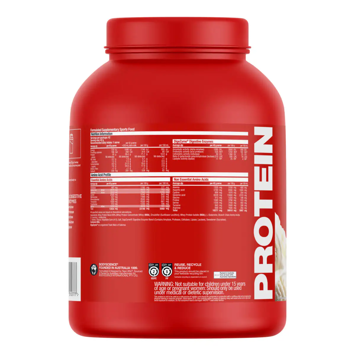 Thumbnail BSc Whey Protein Powder Vanilla - 1.8kg