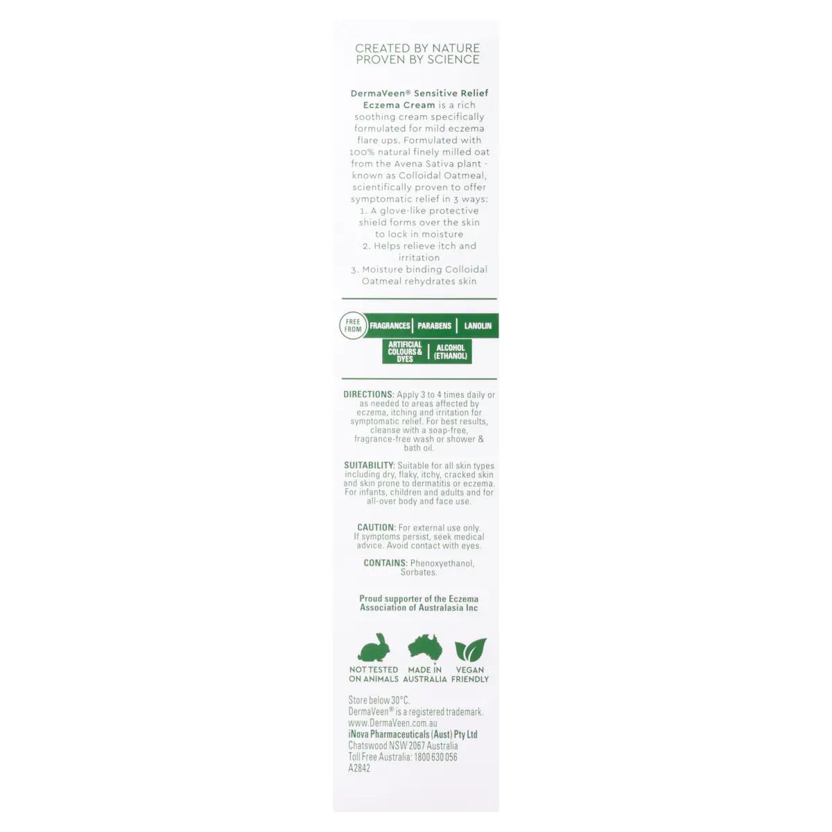 Thumbnail DermaVeen Sensitive Relief Eczema Cream 100ml