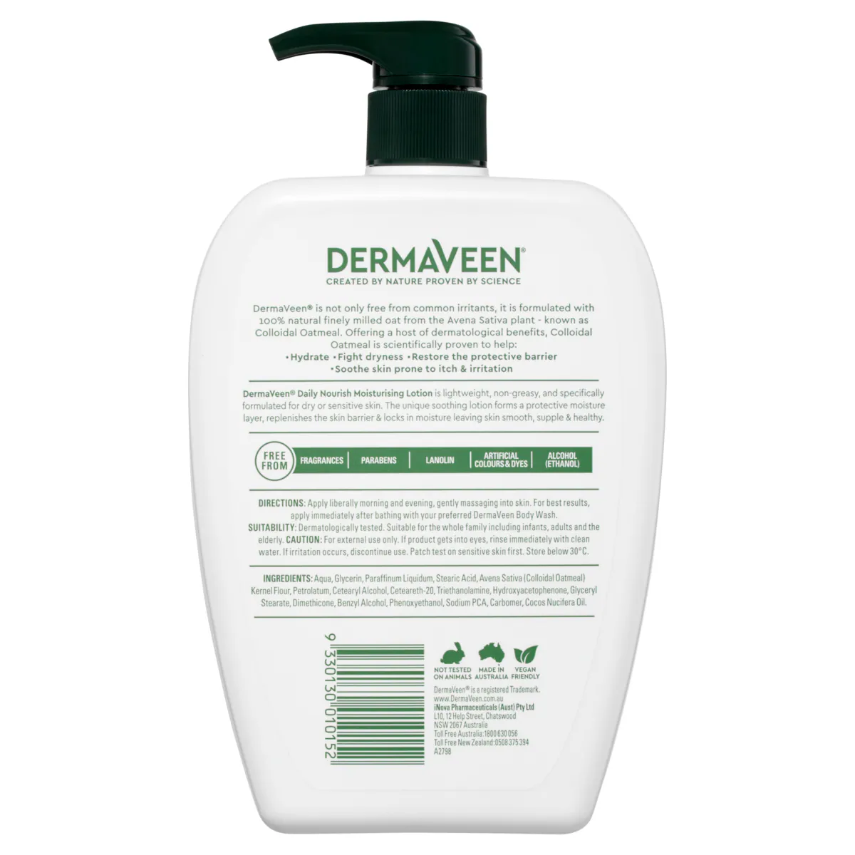 Thumbnail DermaVeen Daily Nourish Moisturising Lotion 1 Litre