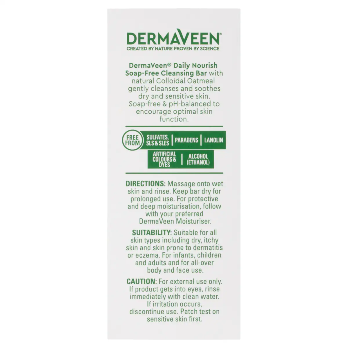 Thumbnail DermaVeen Daily Nourish Soap Free Cleansing Bar 115g