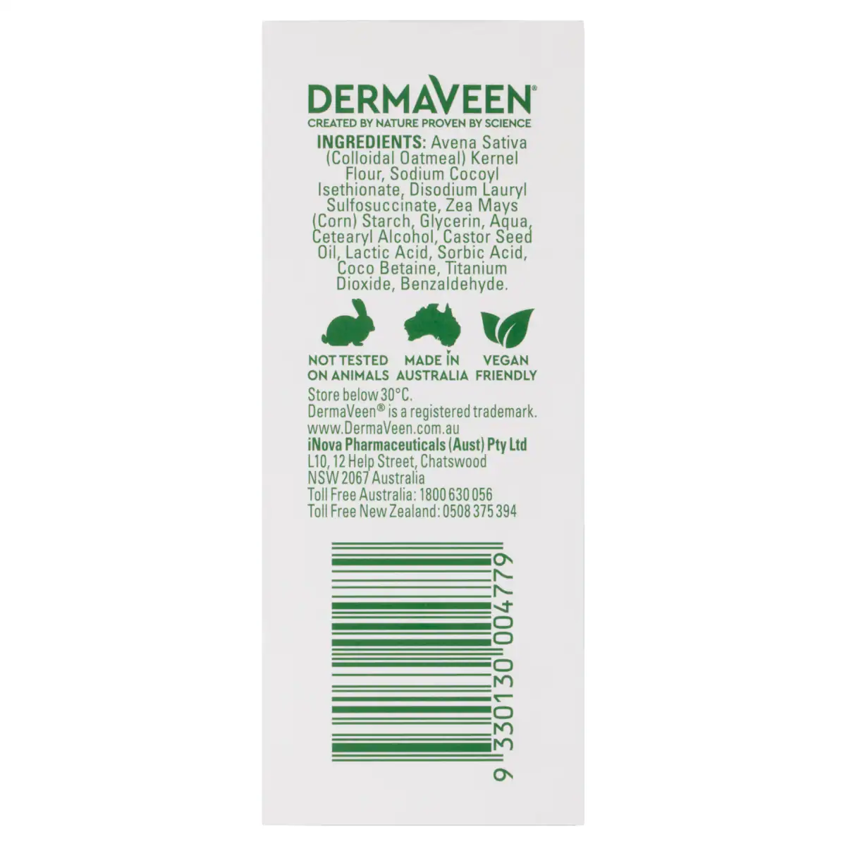 Thumbnail DermaVeen Daily Nourish Soap Free Cleansing Bar 115g