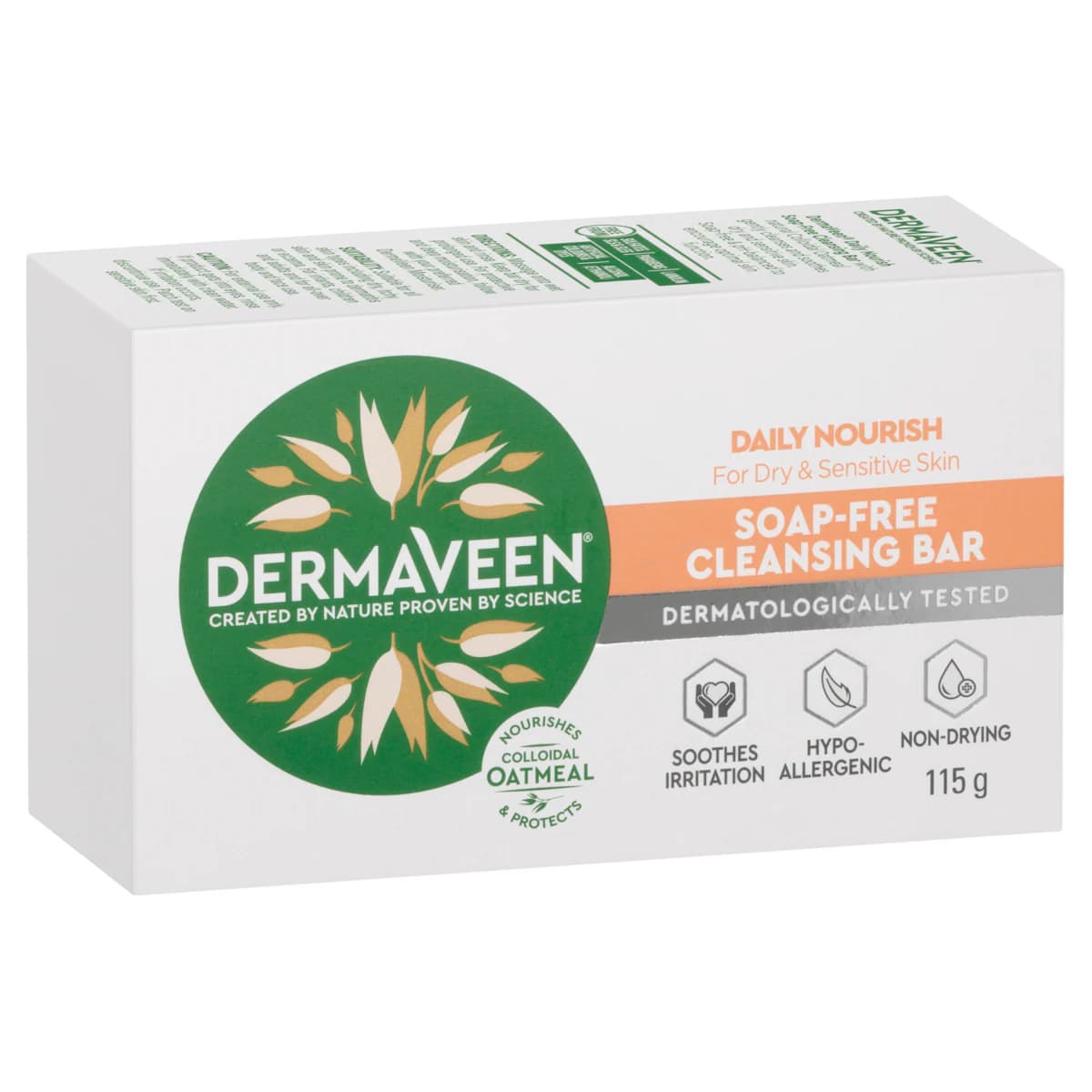 Thumbnail DermaVeen Daily Nourish Soap Free Cleansing Bar 115g