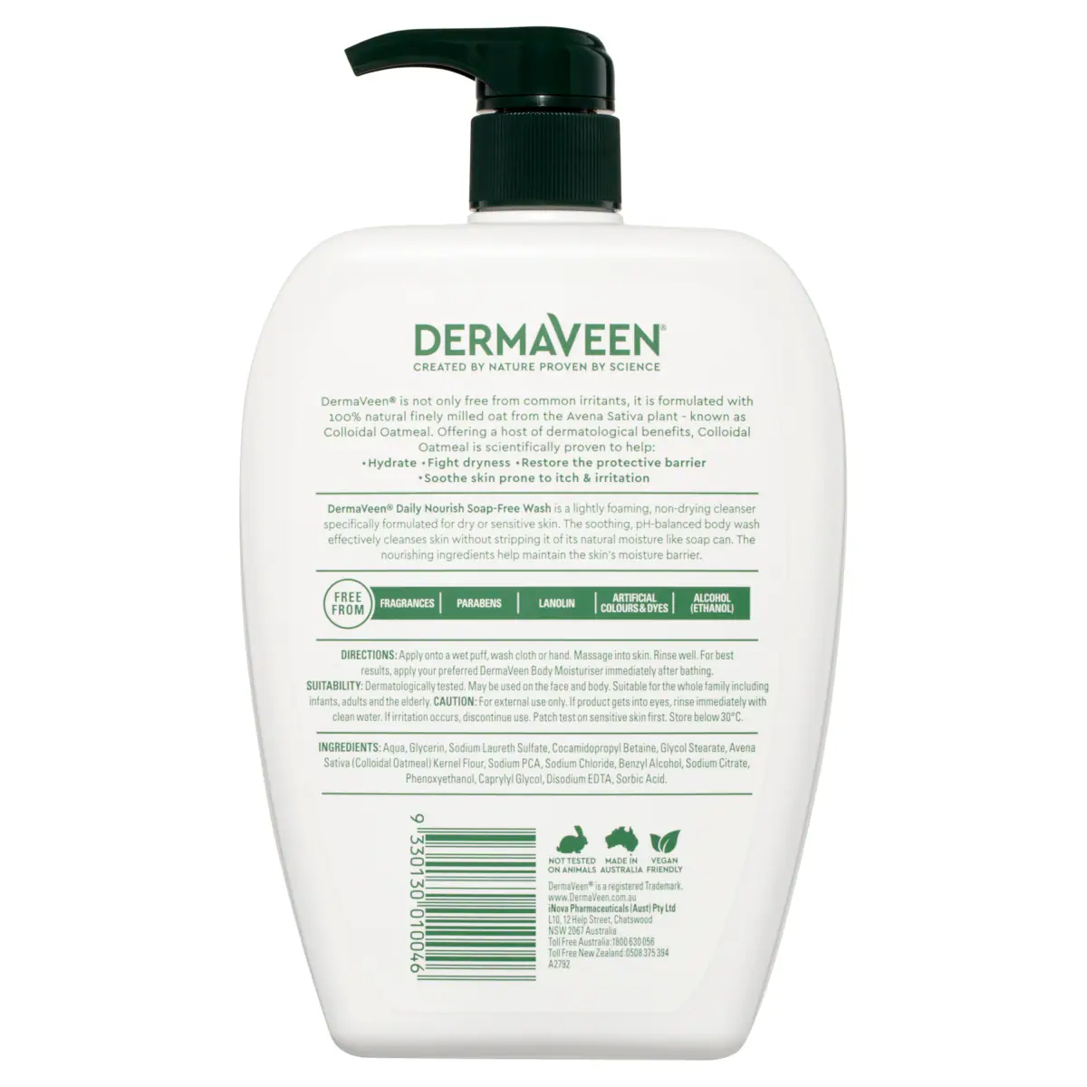 Thumbnail DermaVeen Daily Nourish Soap Free Wash 1 Litre