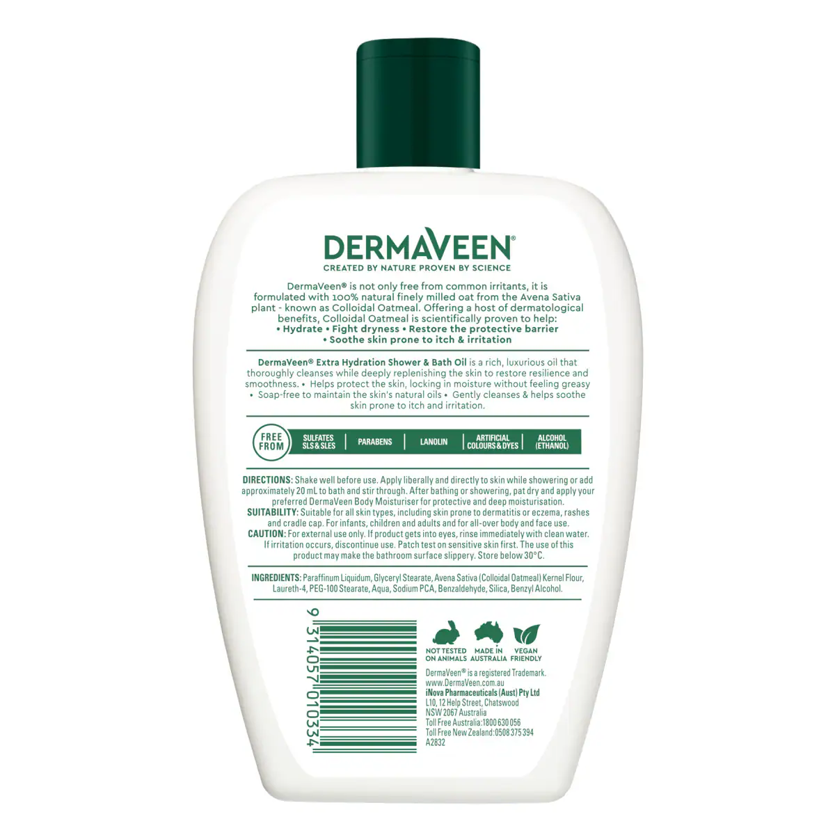 Thumbnail DermaVeen Extra Hydration Shower & Bath Oil 500ml