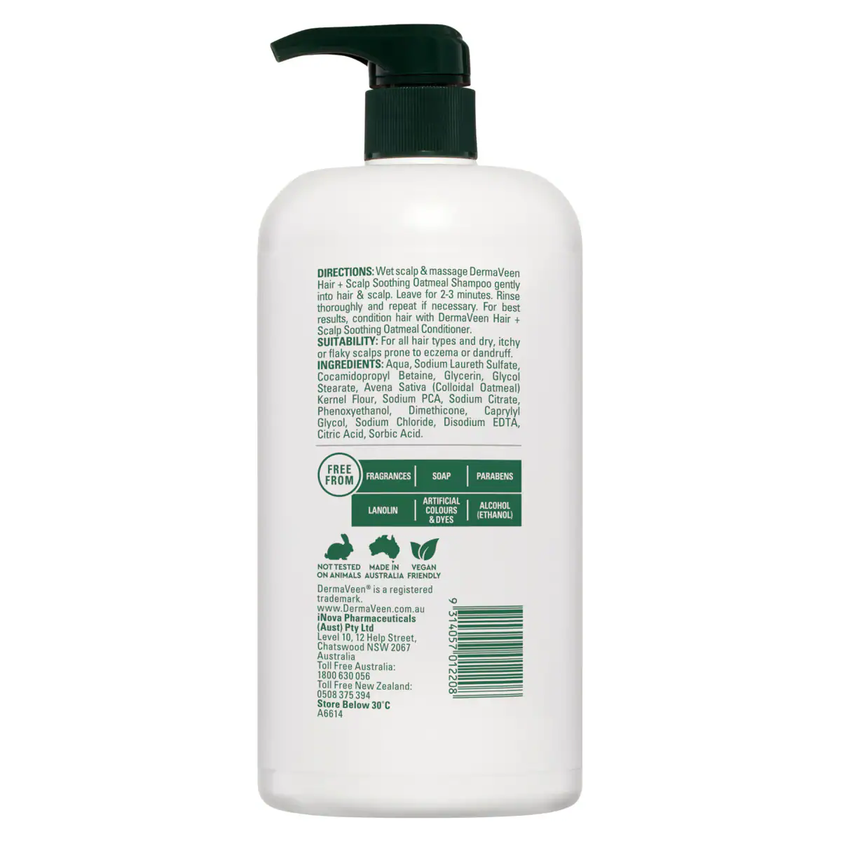 Thumbnail DermaVeen Oatmeal Shampoo 1 Litre
