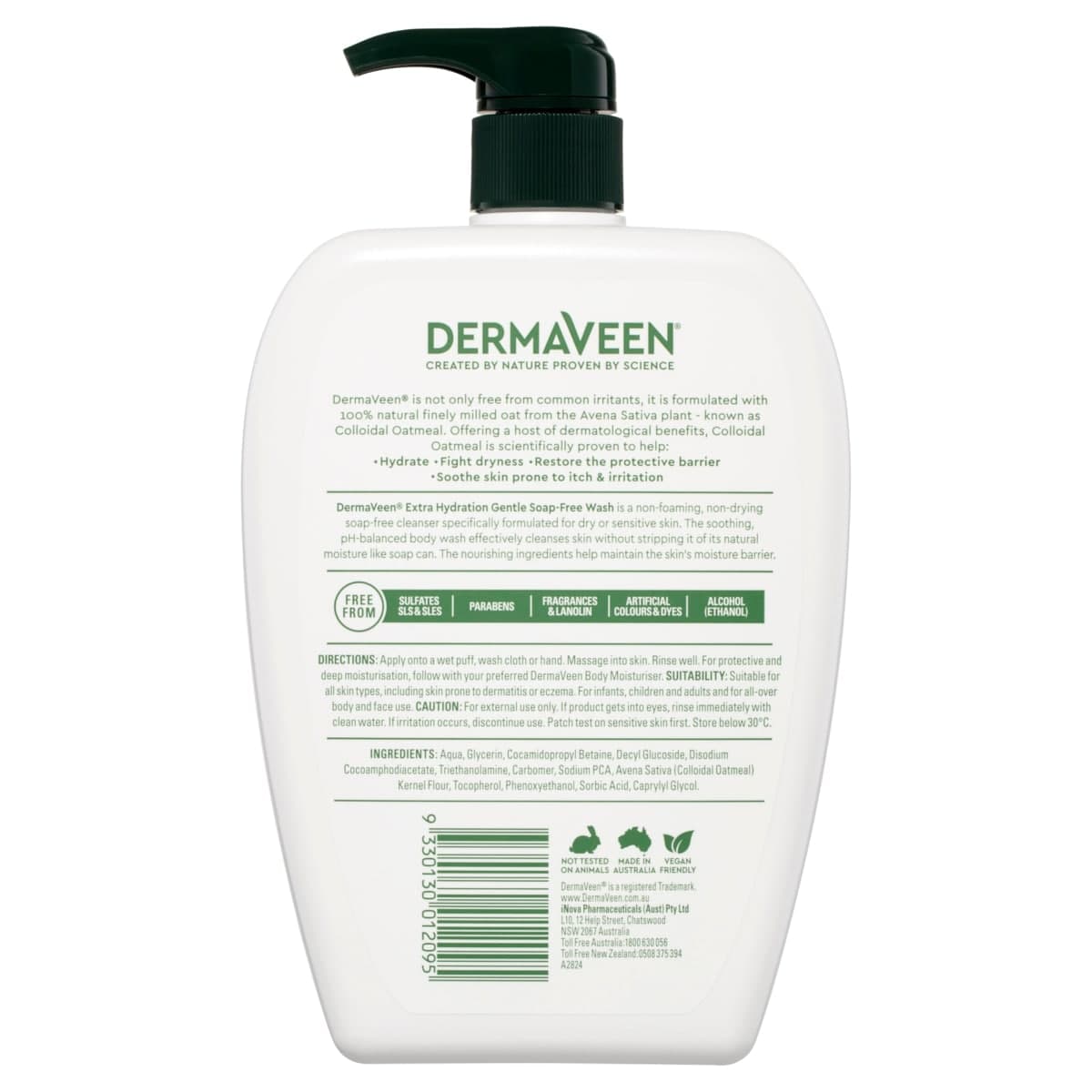 Thumbnail DermaVeen Extra Hydration Gentle Soap Free Wash 1 Litre