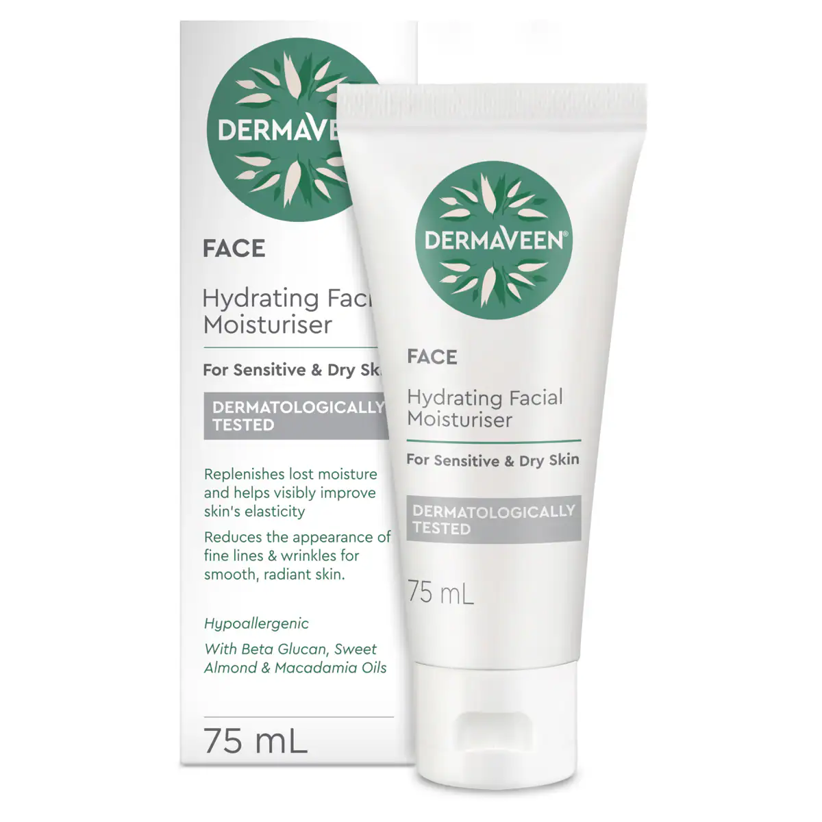 Thumbnail DermaVeen Hydrating Facial Moisturiser 75ml