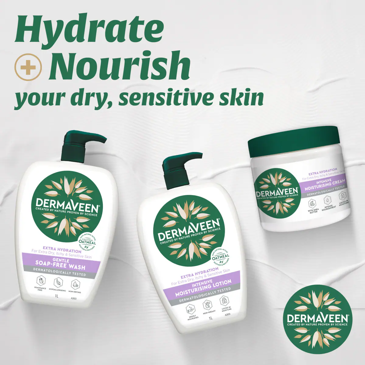 Thumbnail DermaVeen Extra Hydration Intensive Moisturising Lotion 1 Litre
