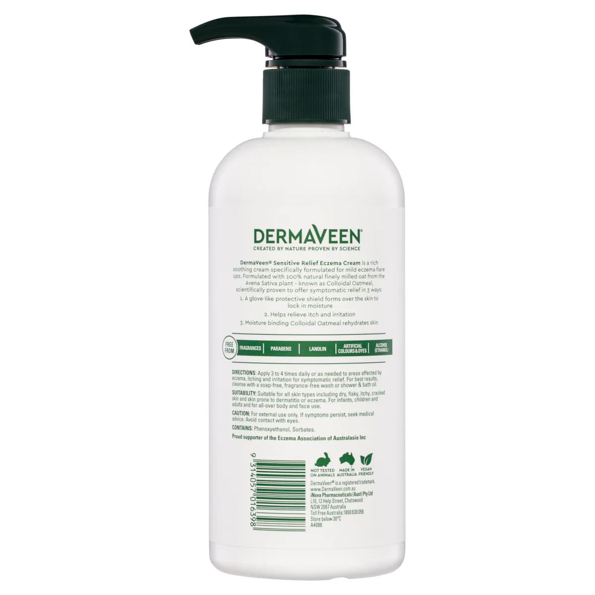 Thumbnail DermaVeen Sensitive Relief Eczema Cream 500ml