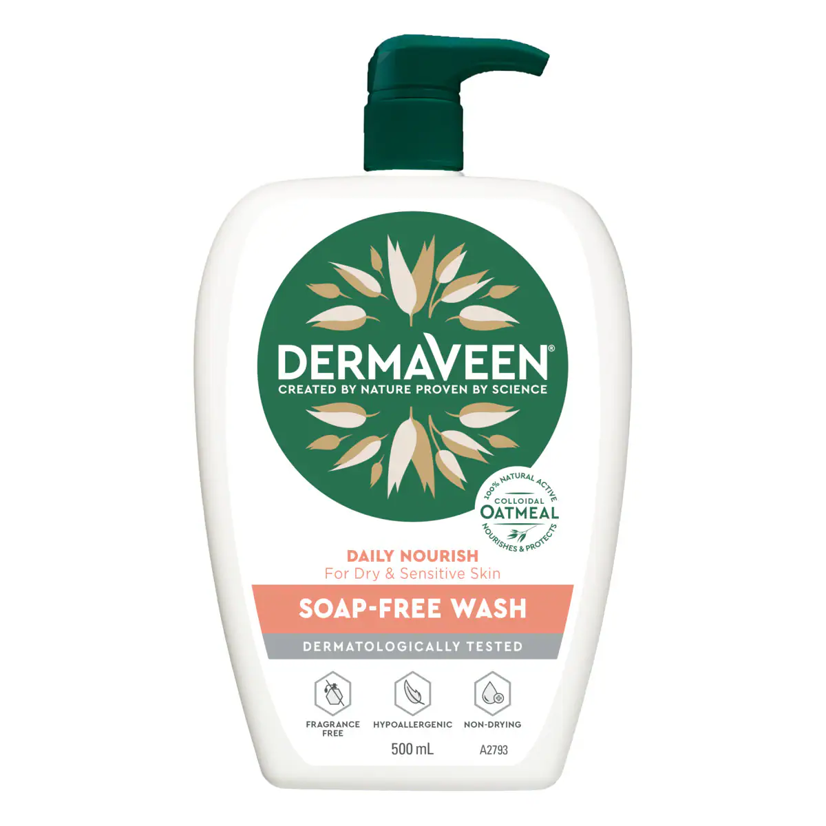 Thumbnail DermaVeen Daily Nourish Soap Free Wash 500ml