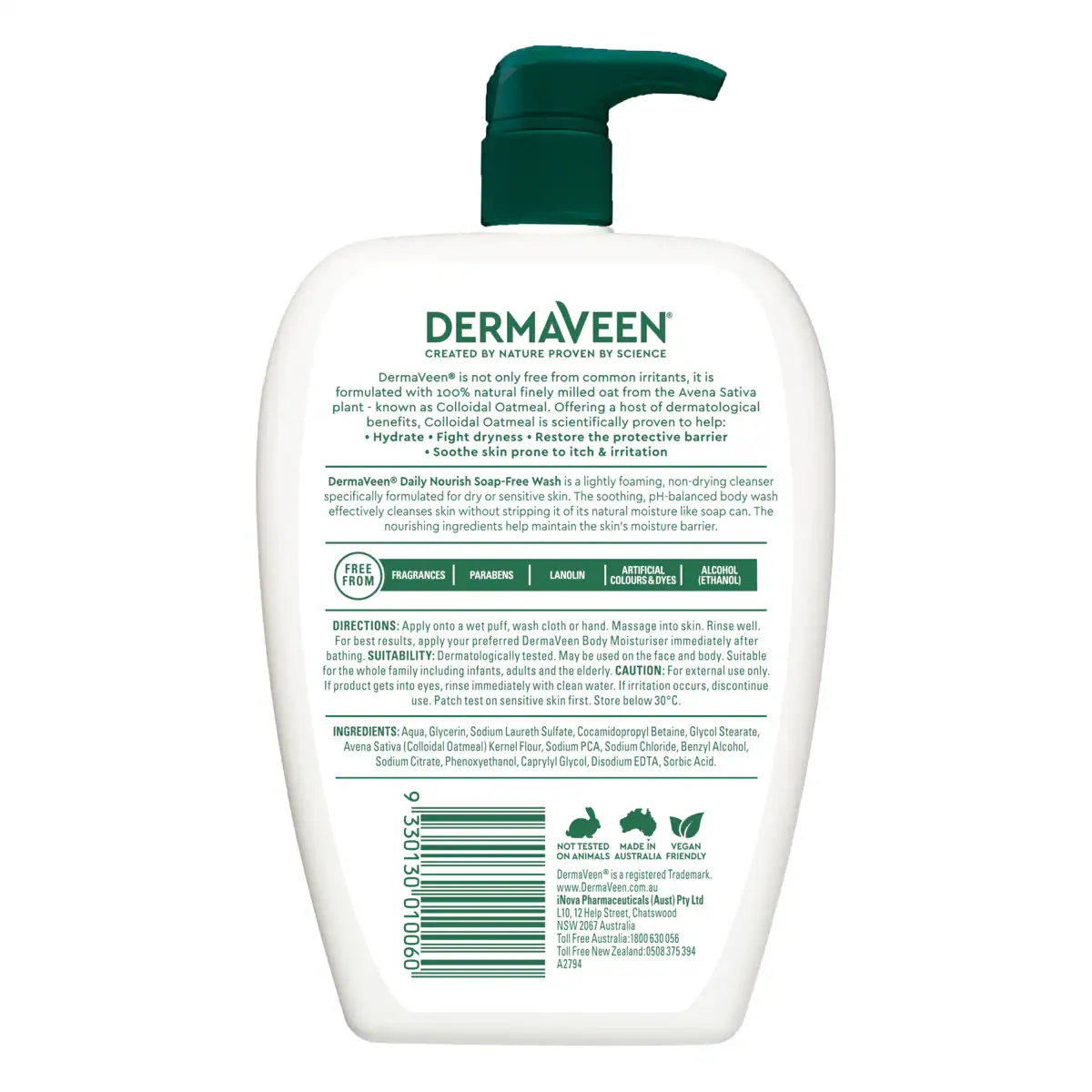 Thumbnail DermaVeen Daily Nourish Soap Free Wash 500ml