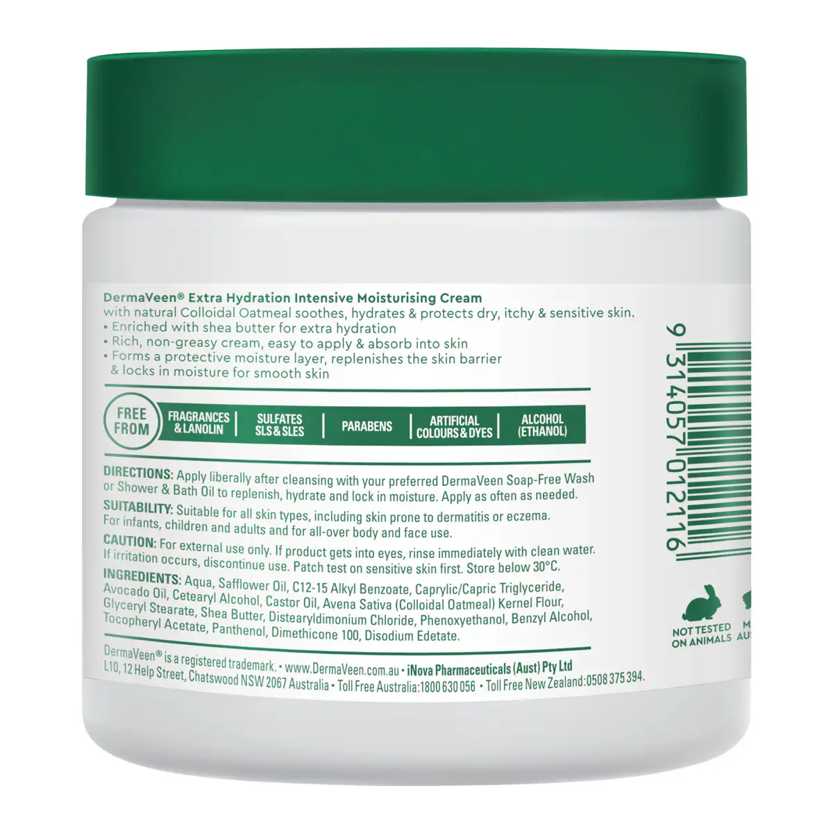 Thumbnail DermaVeen Extra Hydration Intensive Moisturising Cream 450g