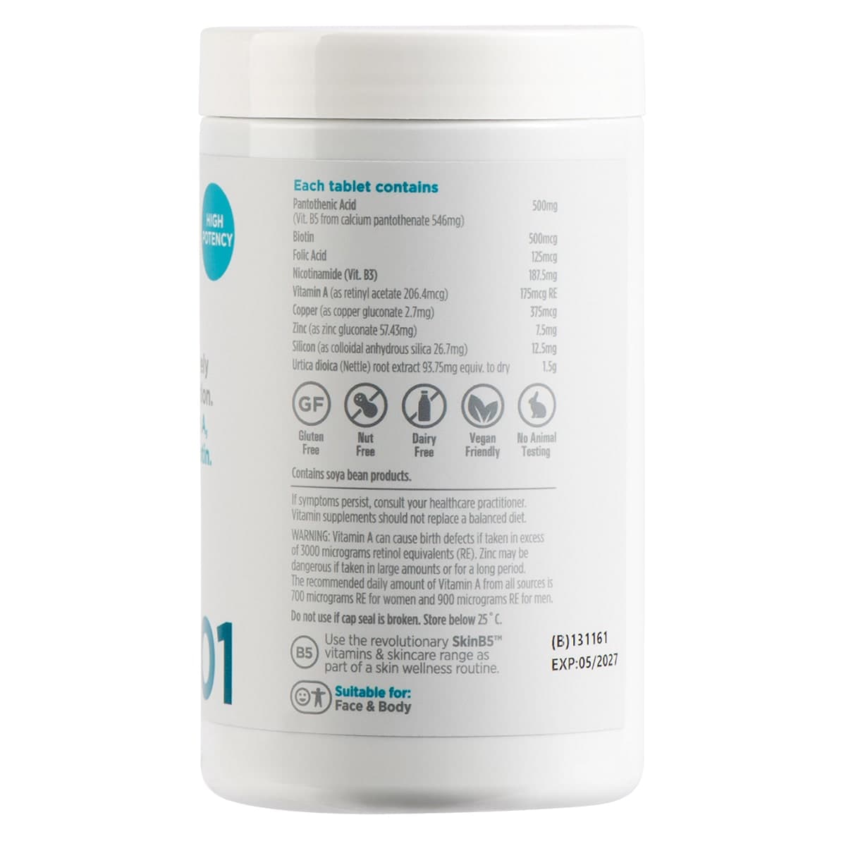 Thumbnail SkinB5 Extra Strength Acne Control Vitamins 120 Tablets