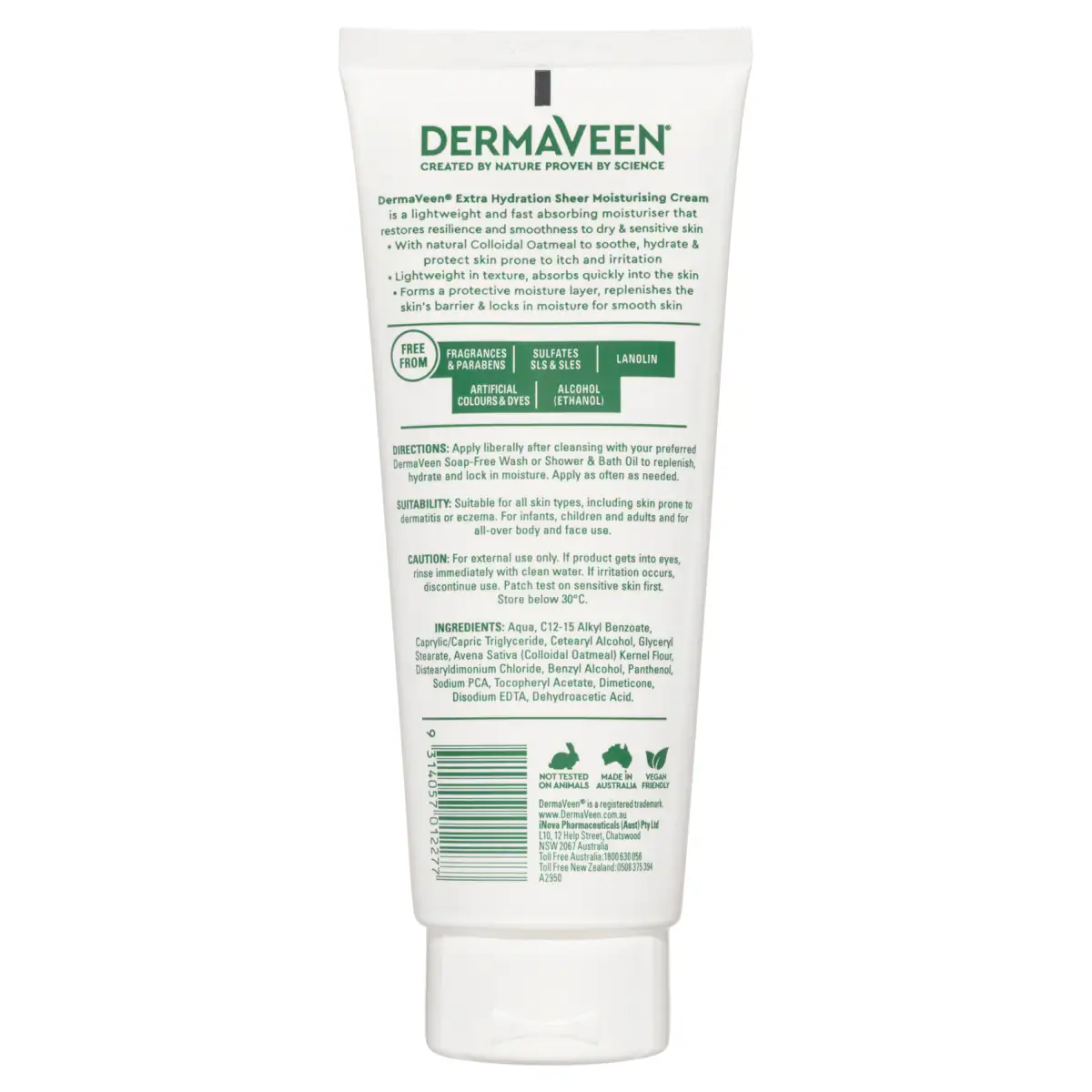 Thumbnail DermaVeen Extra Hydration Sheer Moisturising Cream 200g