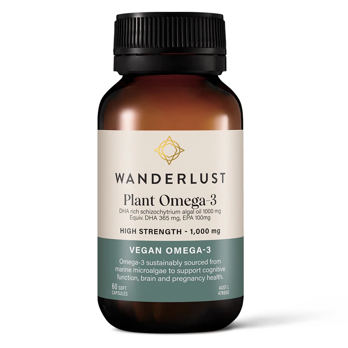 Thumbnail Wanderlust Plant Omega-3 60 Capsules