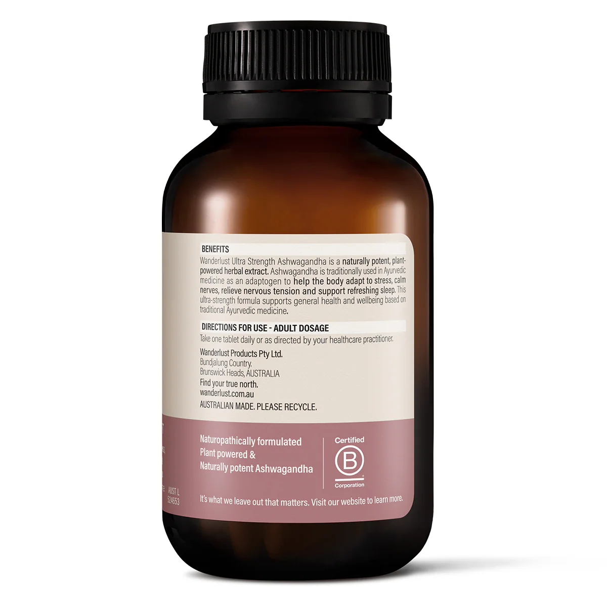 Thumbnail Wanderlust Ultra Strength Ashwagandha 1.3g 60 Tablets