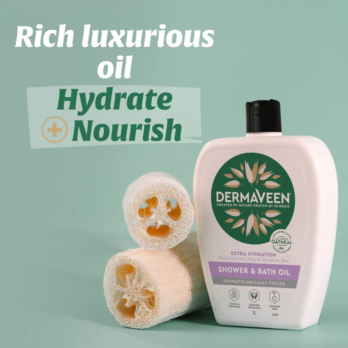 Thumbnail DermaVeen Extra Hydration Shower & Bath Oil 1 Litre