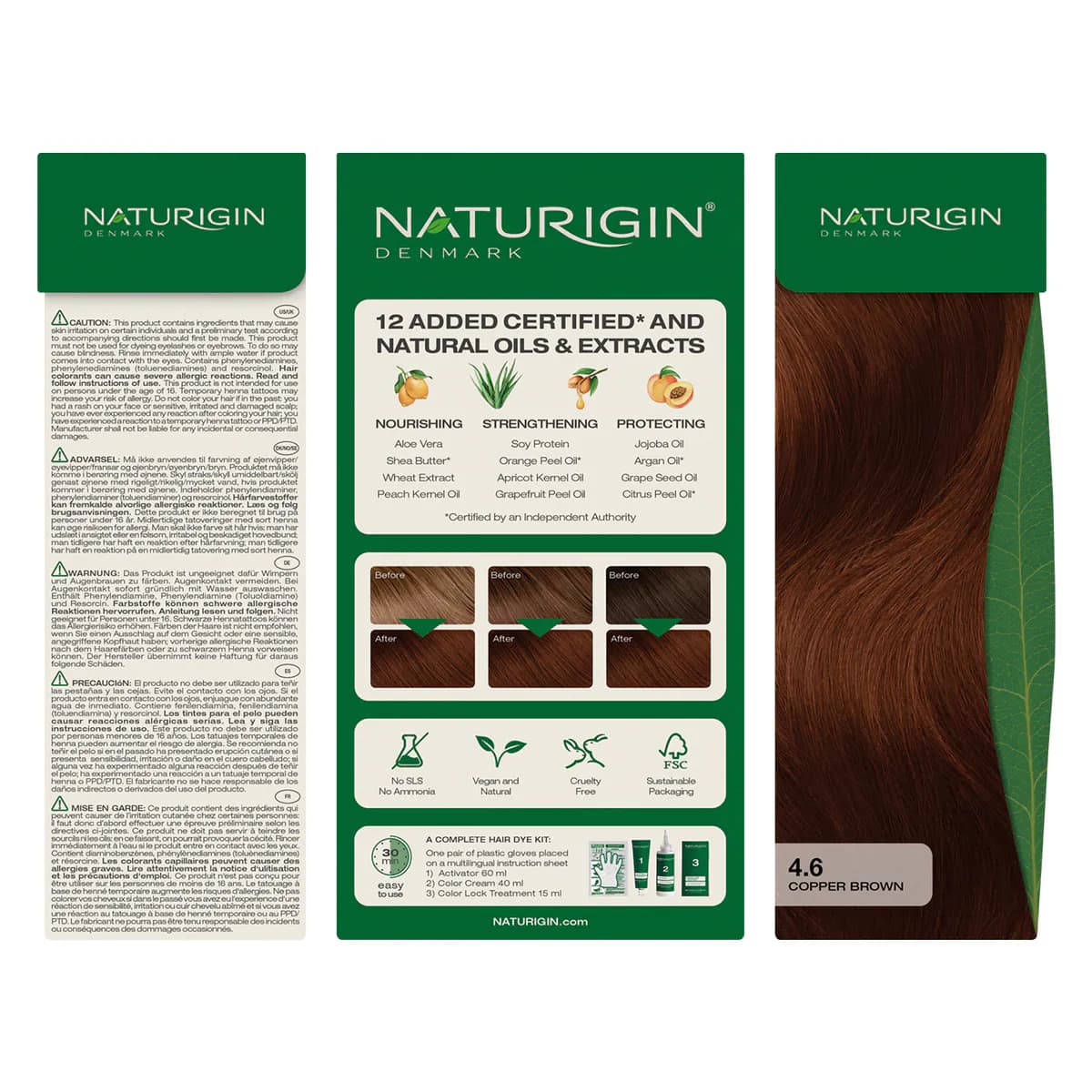 Thumbnail Naturigin 4.6. Copper Brown Natural Permanent Hair Colour