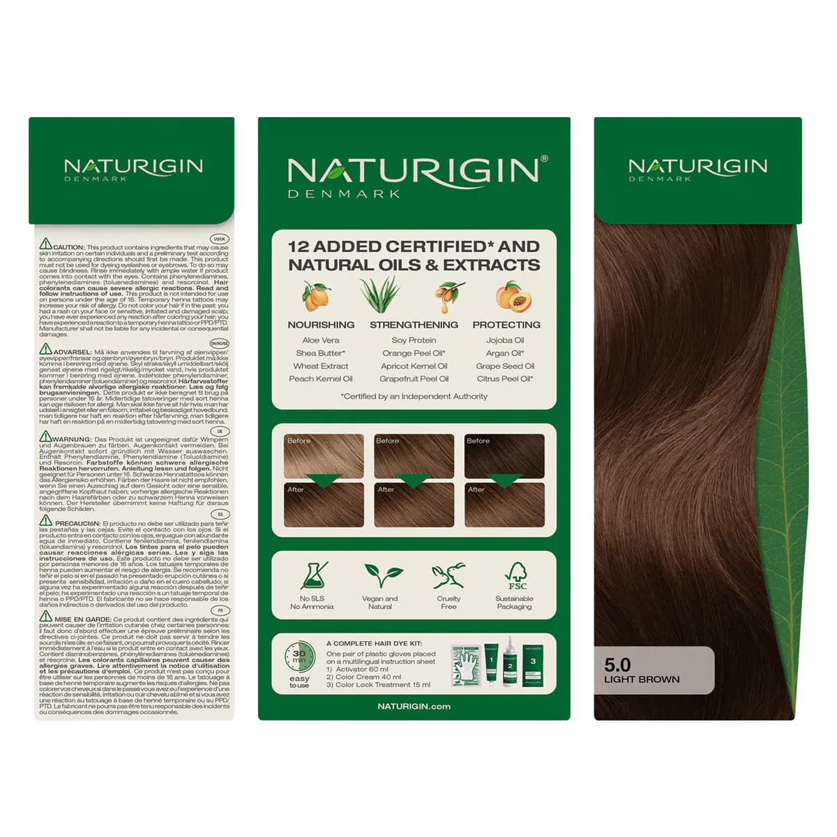 Thumbnail Naturigin 5.0 Light Chocolate Brown Natural Permanent Hair Colour