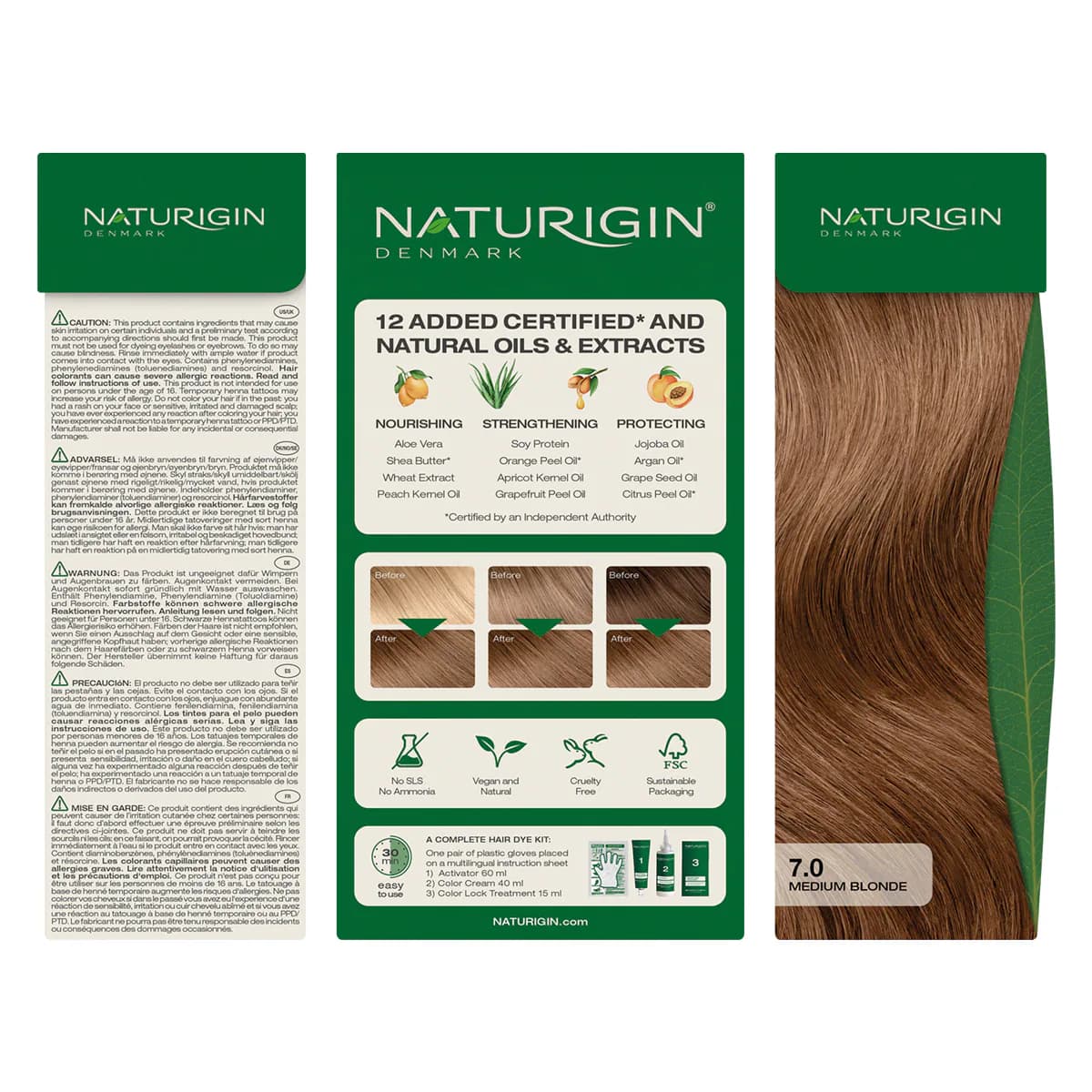 Thumbnail Naturigin 7.0 Natural Medium Blonde Natural Permanent Hair Colour