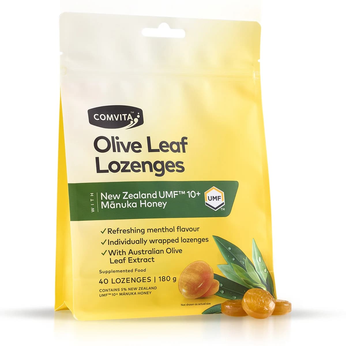 Thumbnail Comvita Olive Leaf Lozenges 40 Lozenges