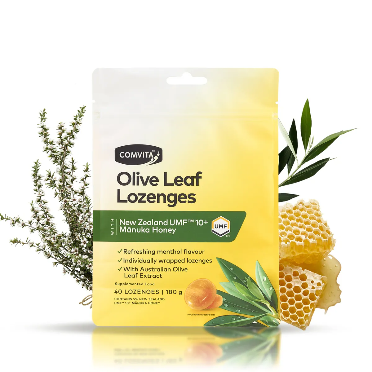 Thumbnail Comvita Olive Leaf Lozenges 40 Lozenges
