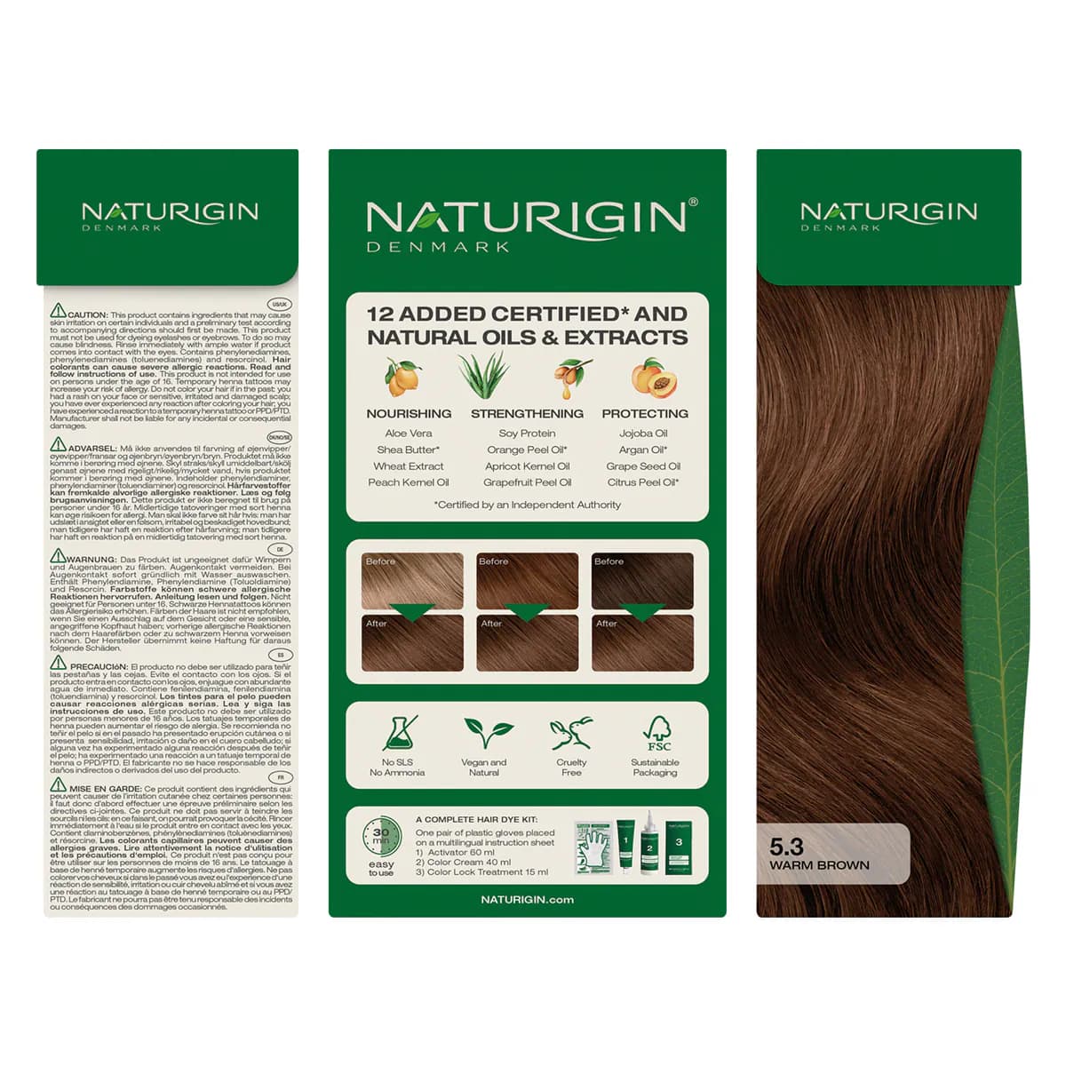 Thumbnail Naturigin 5.3 Warm Brown Natural Permanent Hair Colour
