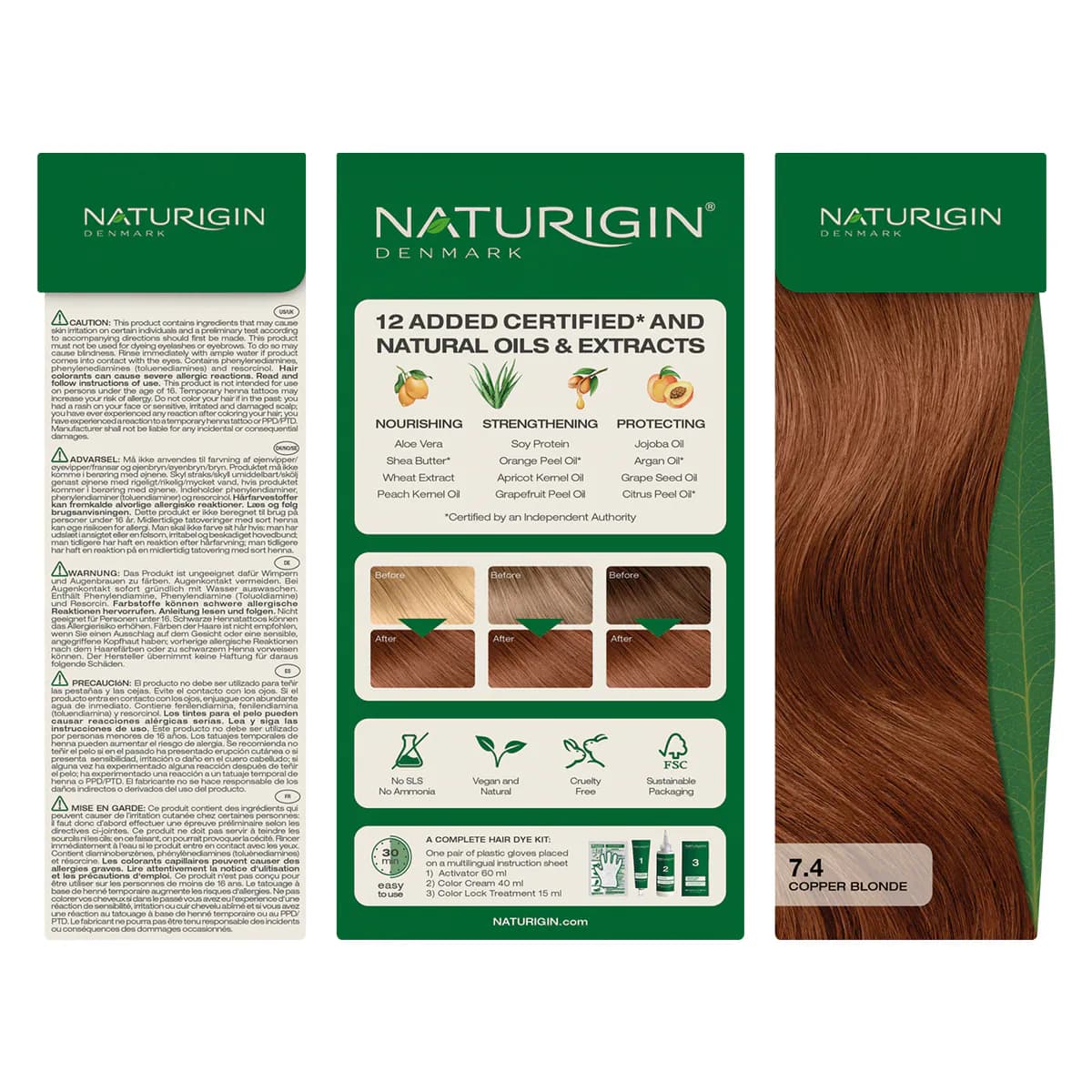 Thumbnail Naturigin 7.4 Medium Blonde Red Natural Permanent Hair Colour