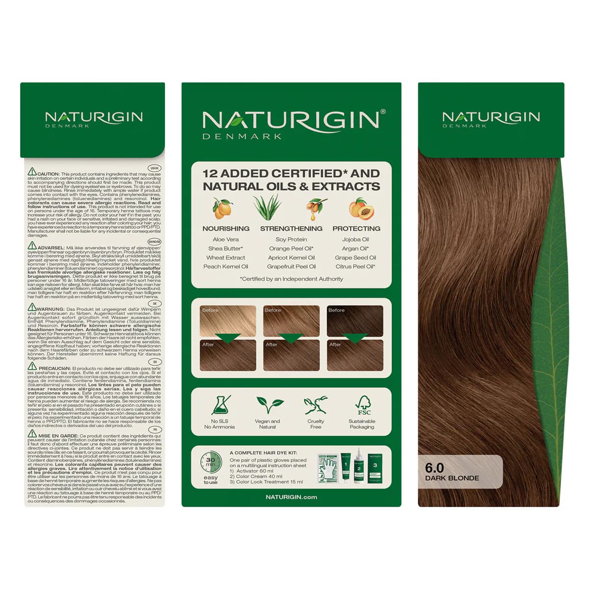 Thumbnail Naturigin Natural Hair Colour 6.0 Dark Golden Copper Blonde