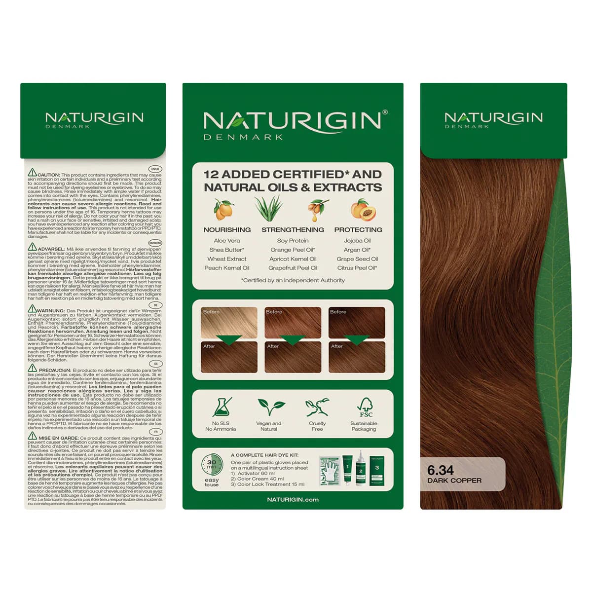 Thumbnail Naturigin 6.34 Medium Copper Blonde Natural Permanent Hair Colour