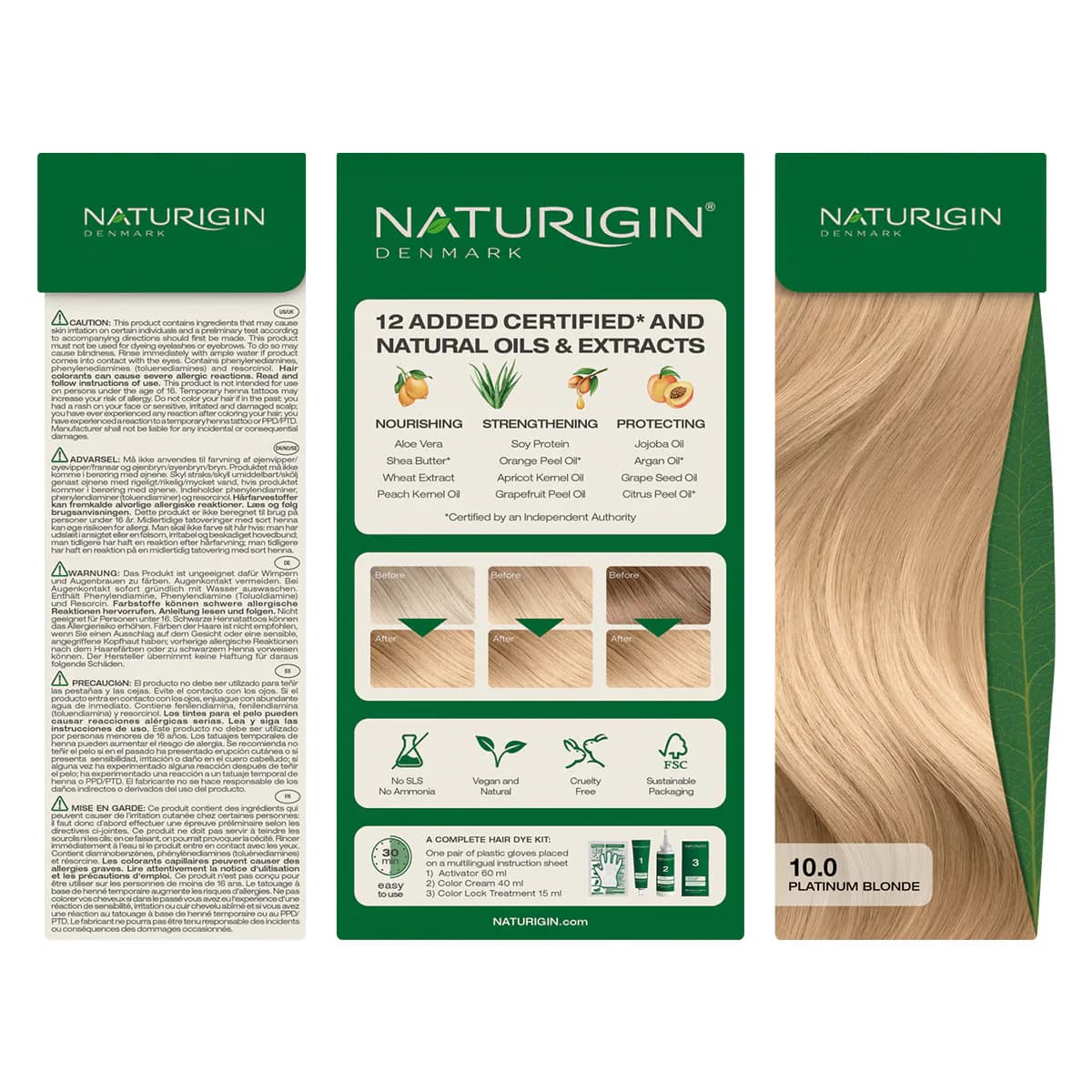 Thumbnail Naturigin 10.0 Platinum Blonde Natural Permanent Hair Colour