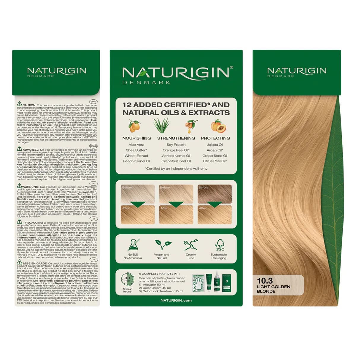 Thumbnail Naturigin 10.3 Golden Beige Blonde Natural Permanent Hair Colour