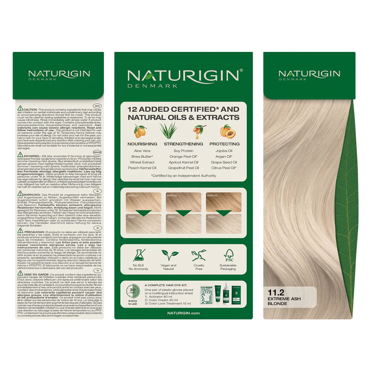 Thumbnail Naturigin 11.2 Extreme Ash Blonde Natural Permanent Hair Colour