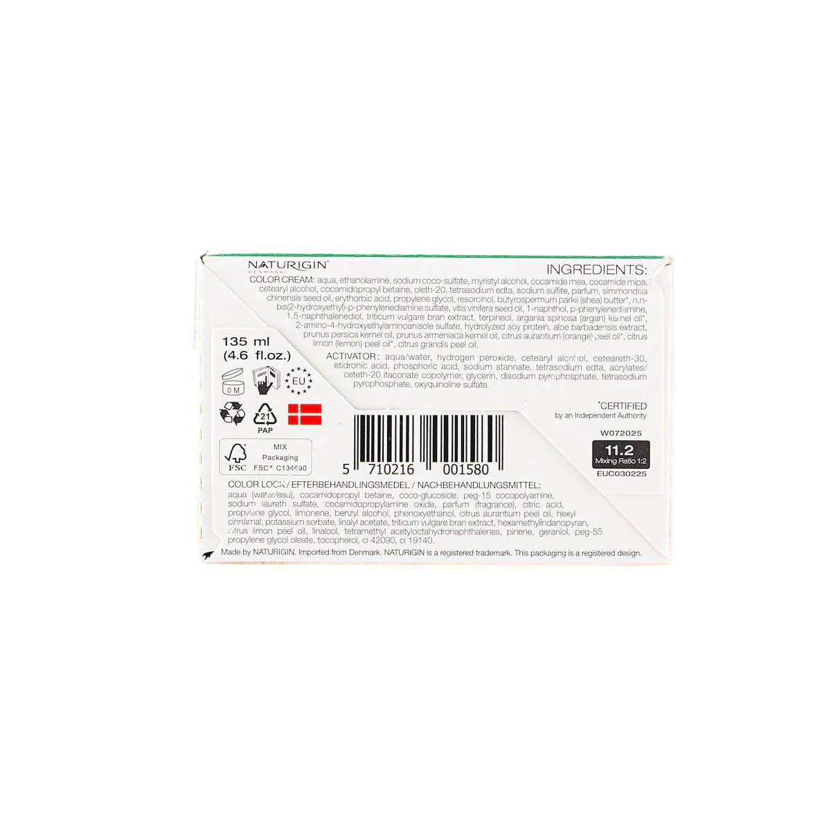 Thumbnail Naturigin 11.2 Extreme Ash Blonde Natural Permanent Hair Colour