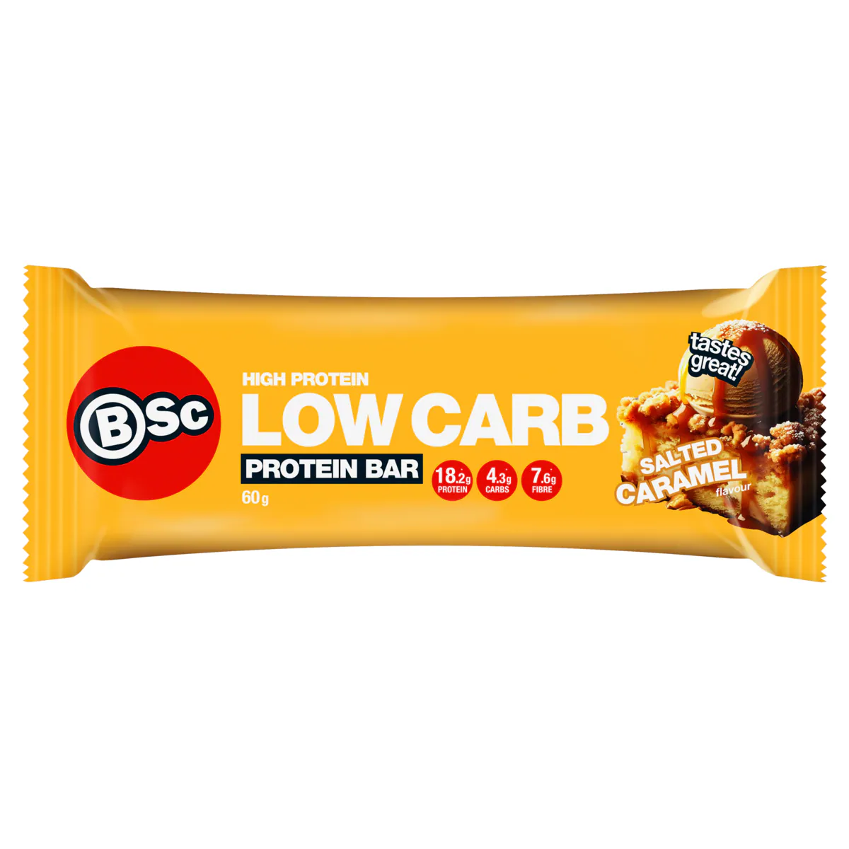 Thumbnail BSc High Protein Low Carb Bars Box Salted Caramel 12 x 60g