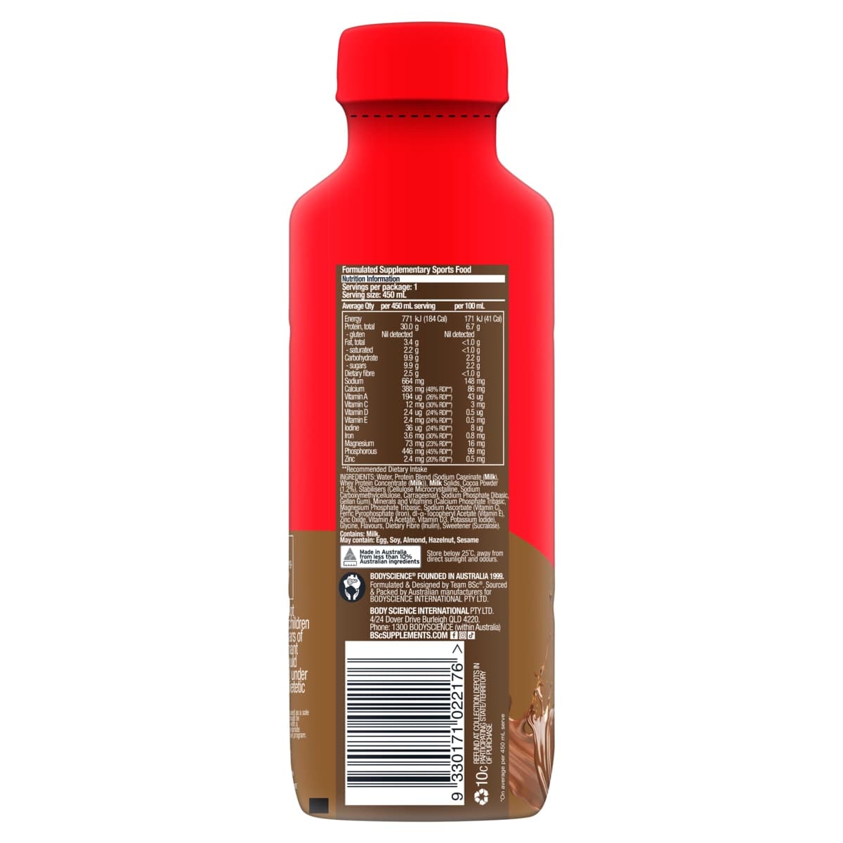 Thumbnail Bsc Rtd Premium Protein Shake Chocolate 6 x 450ml