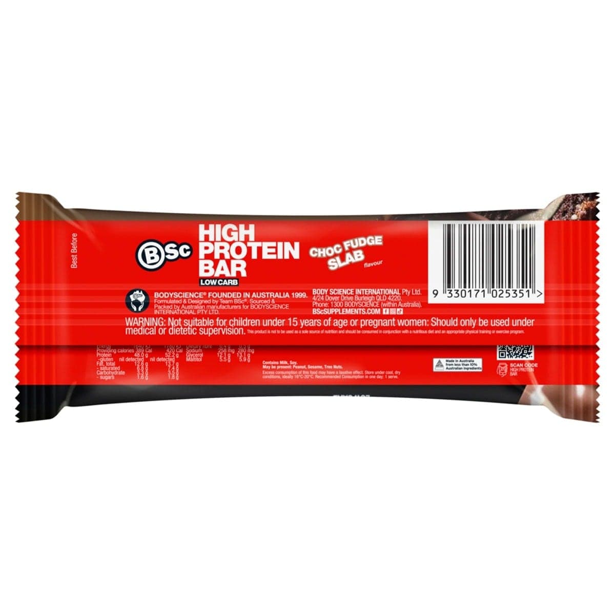Thumbnail BSc High Protein Low Carb Bar Choc Fudge Box 12 x 92g