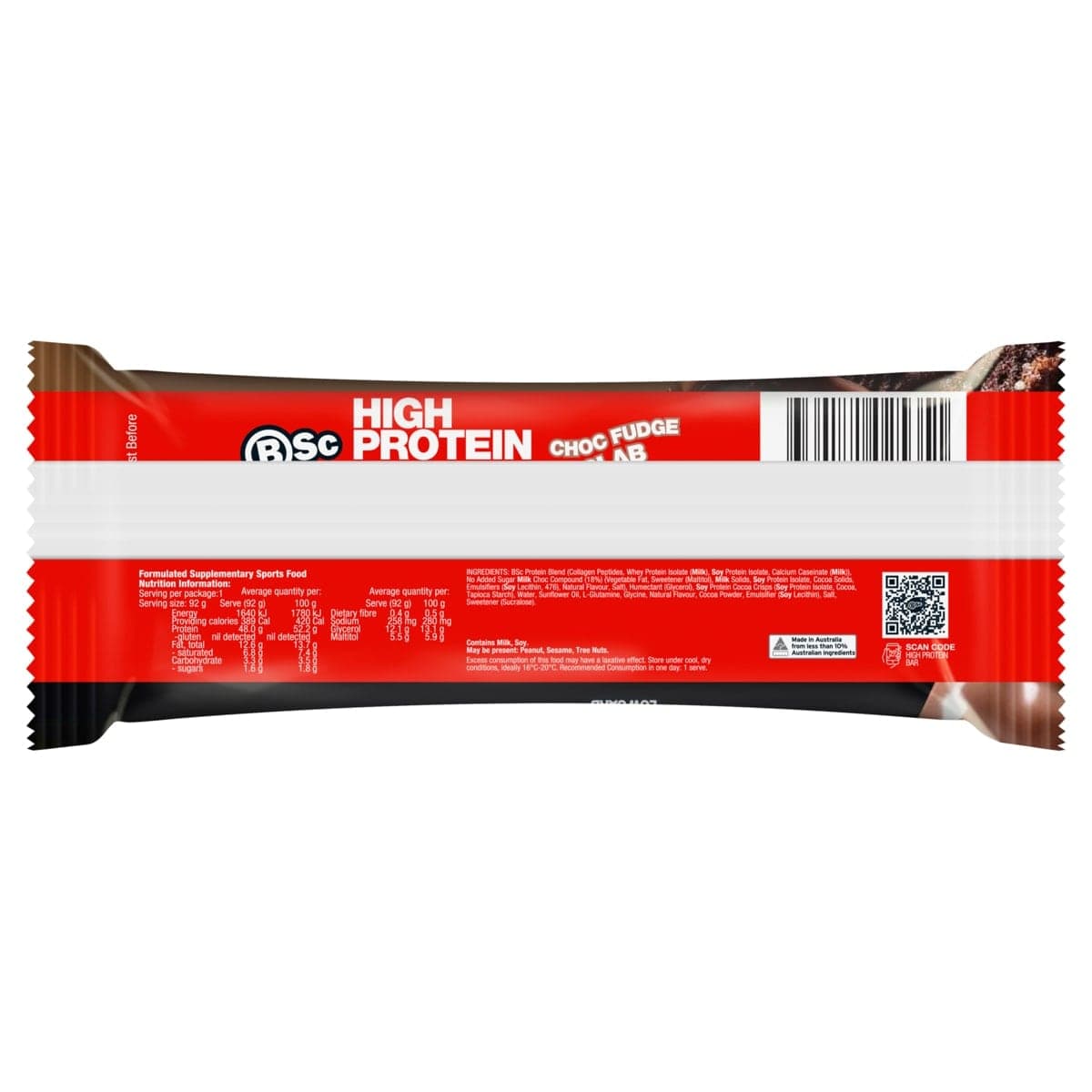 Thumbnail BSc High Protein Low Carb Bar Choc Fudge Box 12 x 92g