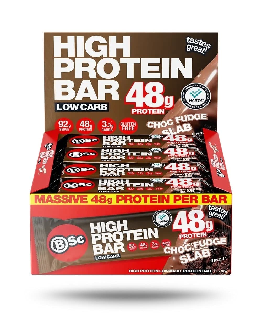 Thumbnail BSc High Protein Low Carb Bar Choc Fudge Box 12 x 92g