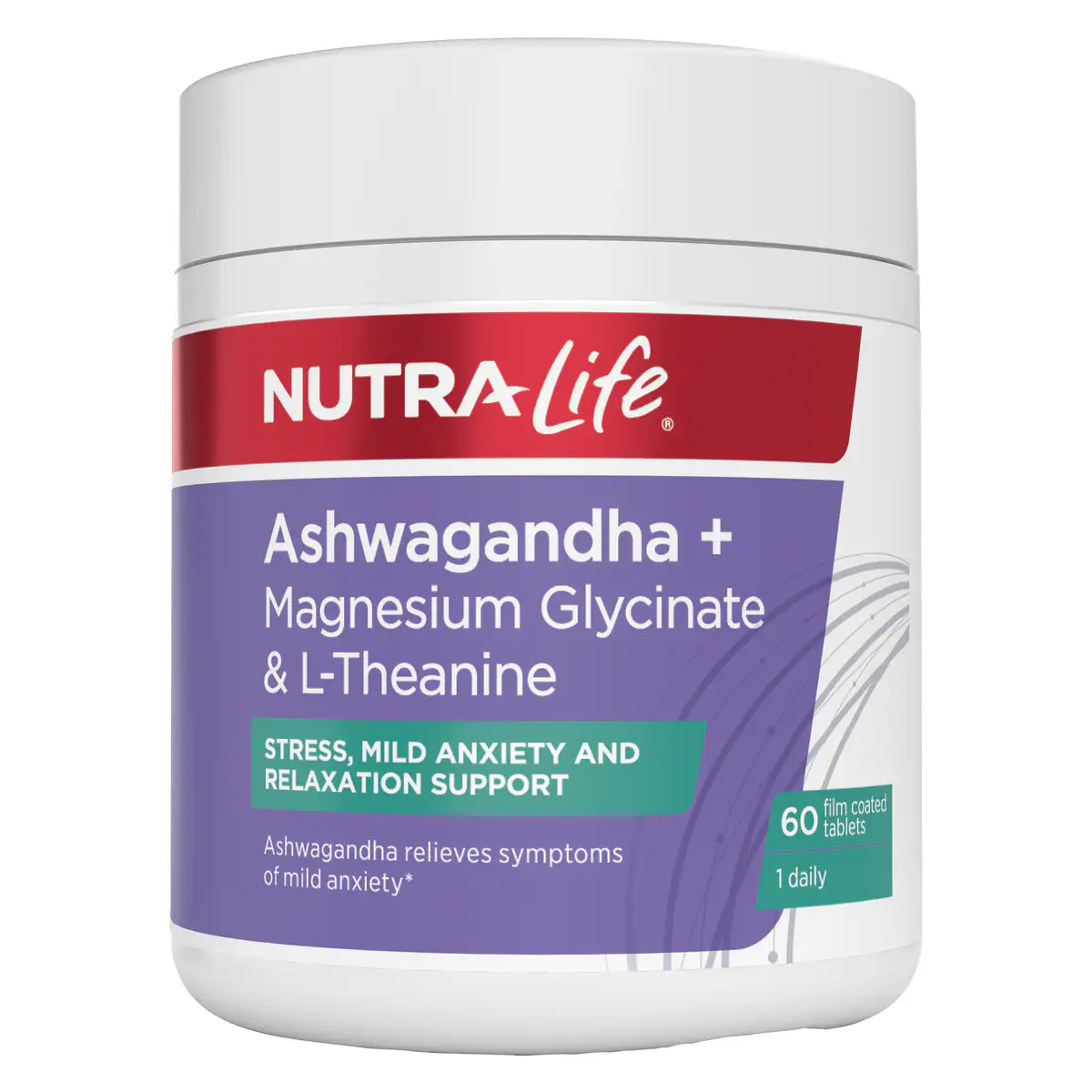 Thumbnail Nutra Life Ashwagandha + Magnesium Glycinate & L-theanine 60 Tablets
