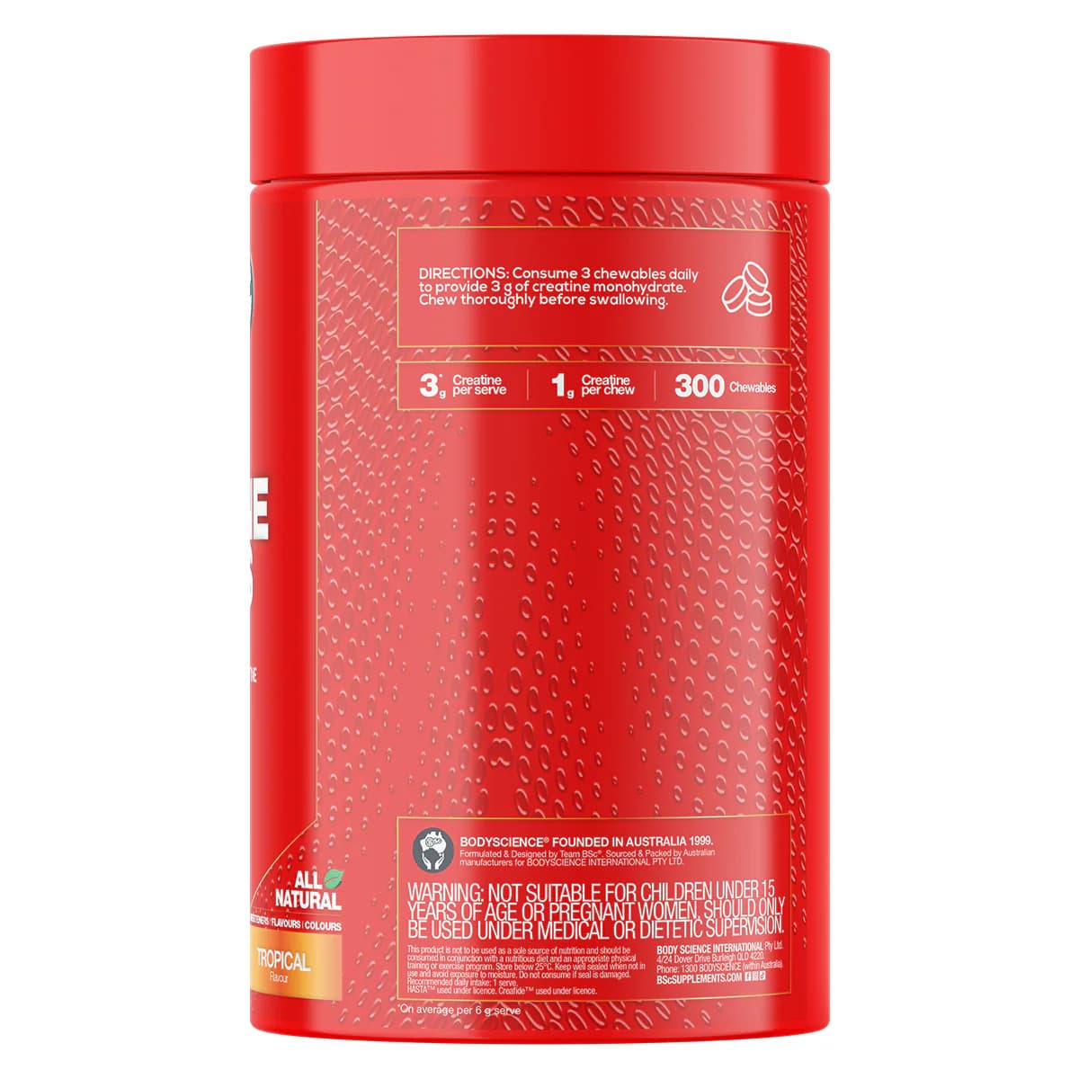 Thumbnail BSc Creatine Chews Tropical Flavour 300 Chewables