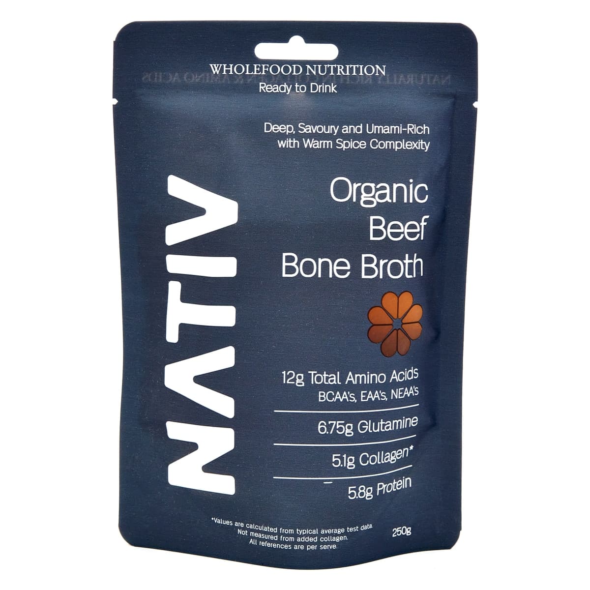 Thumbnail Nativ Foods Bone Broth Beef Grass-fed Organic 250g