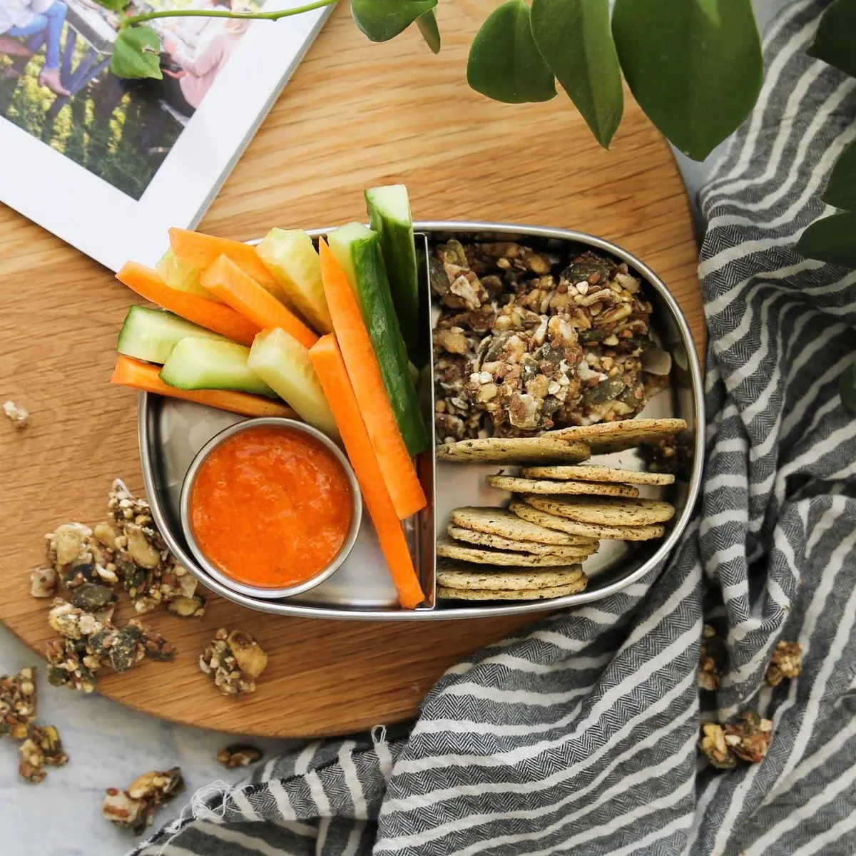 Thumbnail Ever Eco Bento Box Stainless Steel Two Compartment