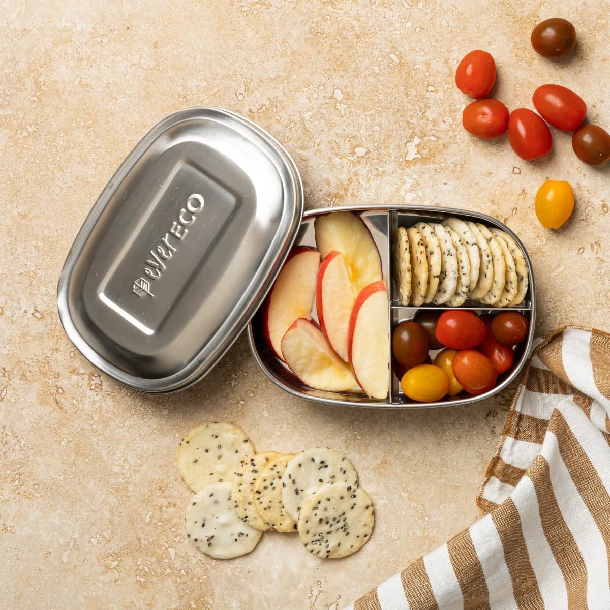 Thumbnail Ever Eco Bento Box Stainless Steel Three Compartment