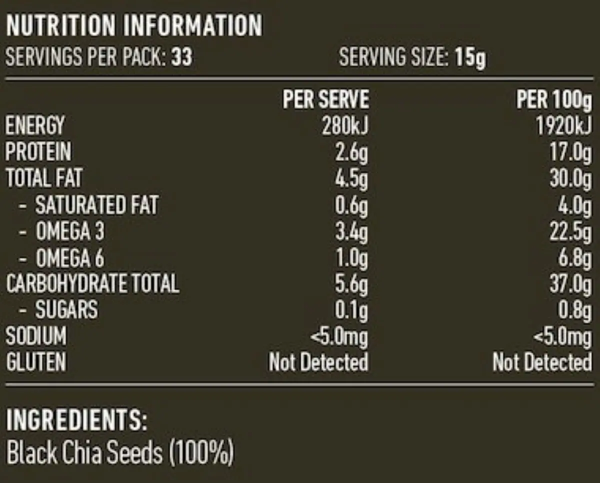 Thumbnail Lotus Black Chia Seeds 500g