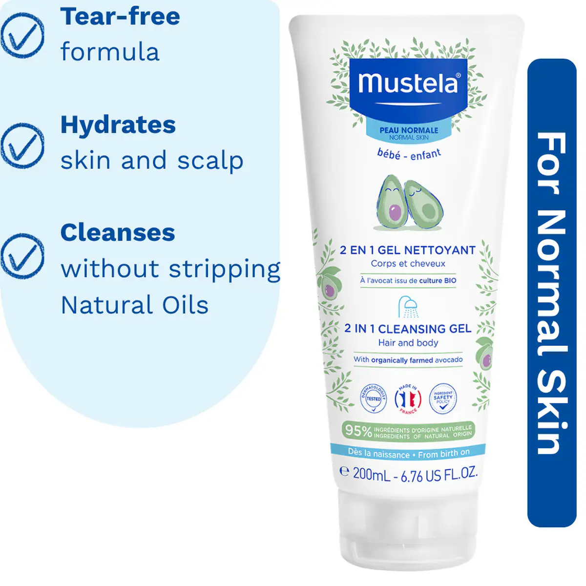 Thumbnail Mustela 2 In 1 Cleansing Gel 200ml