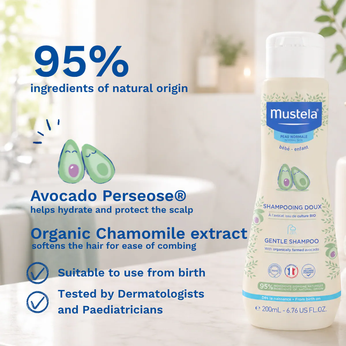Thumbnail Mustela Gentle Shampoo 200ml