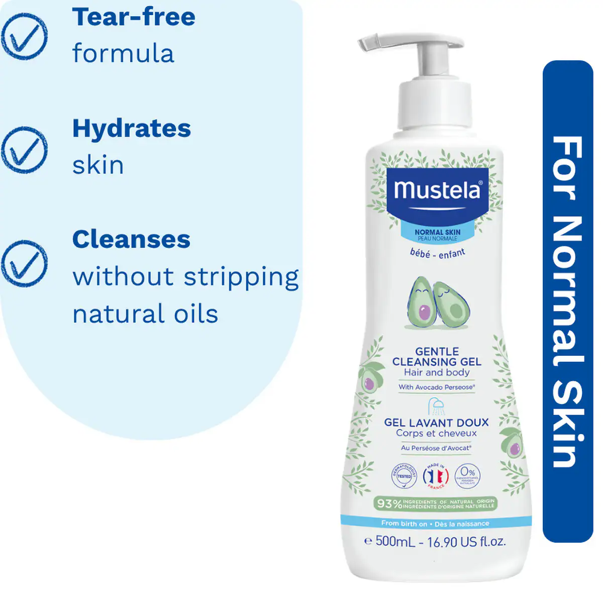 Thumbnail Mustela Gentle Cleansing Gel Hair & Body 500ml