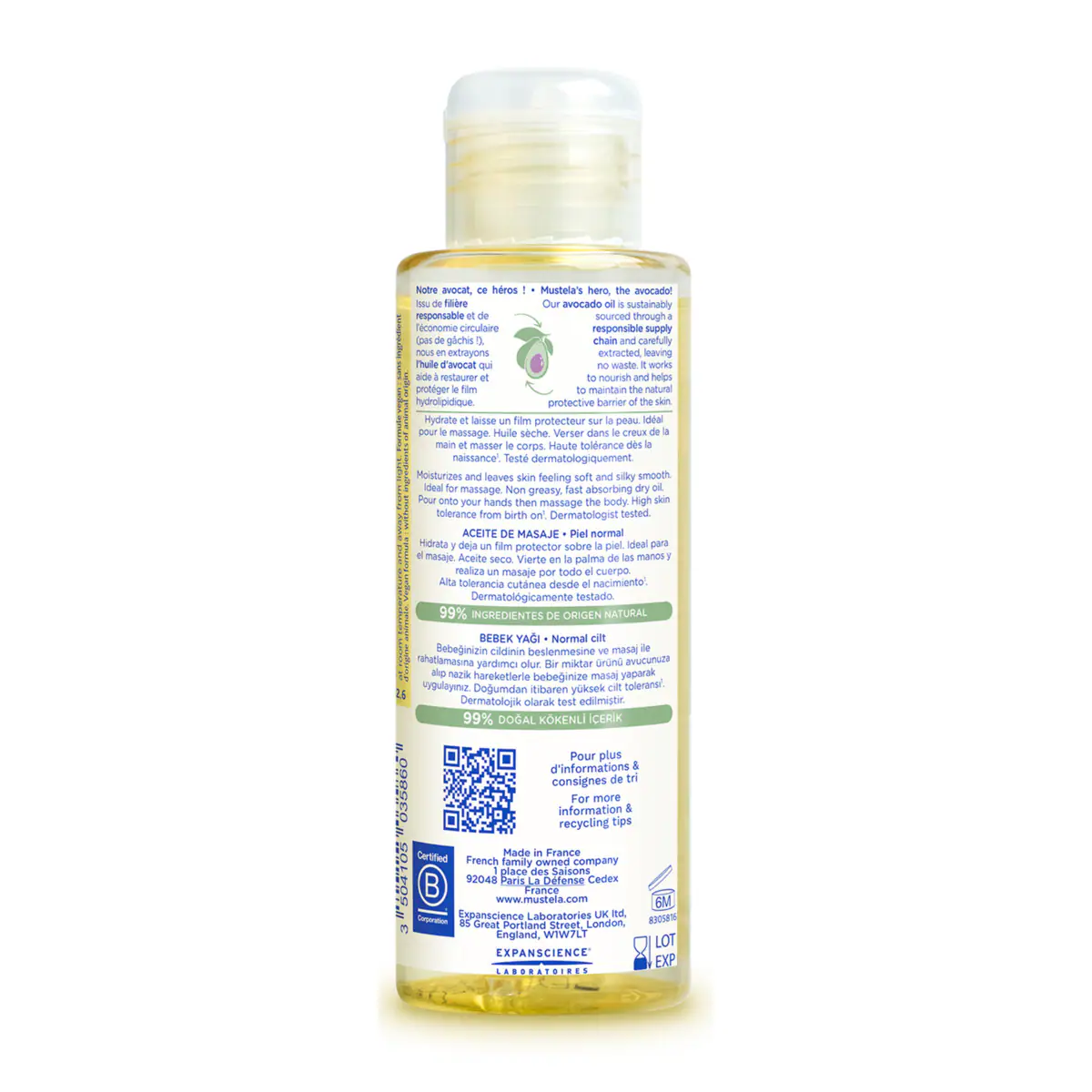 Thumbnail Mustela Baby Massage Oil 100ml