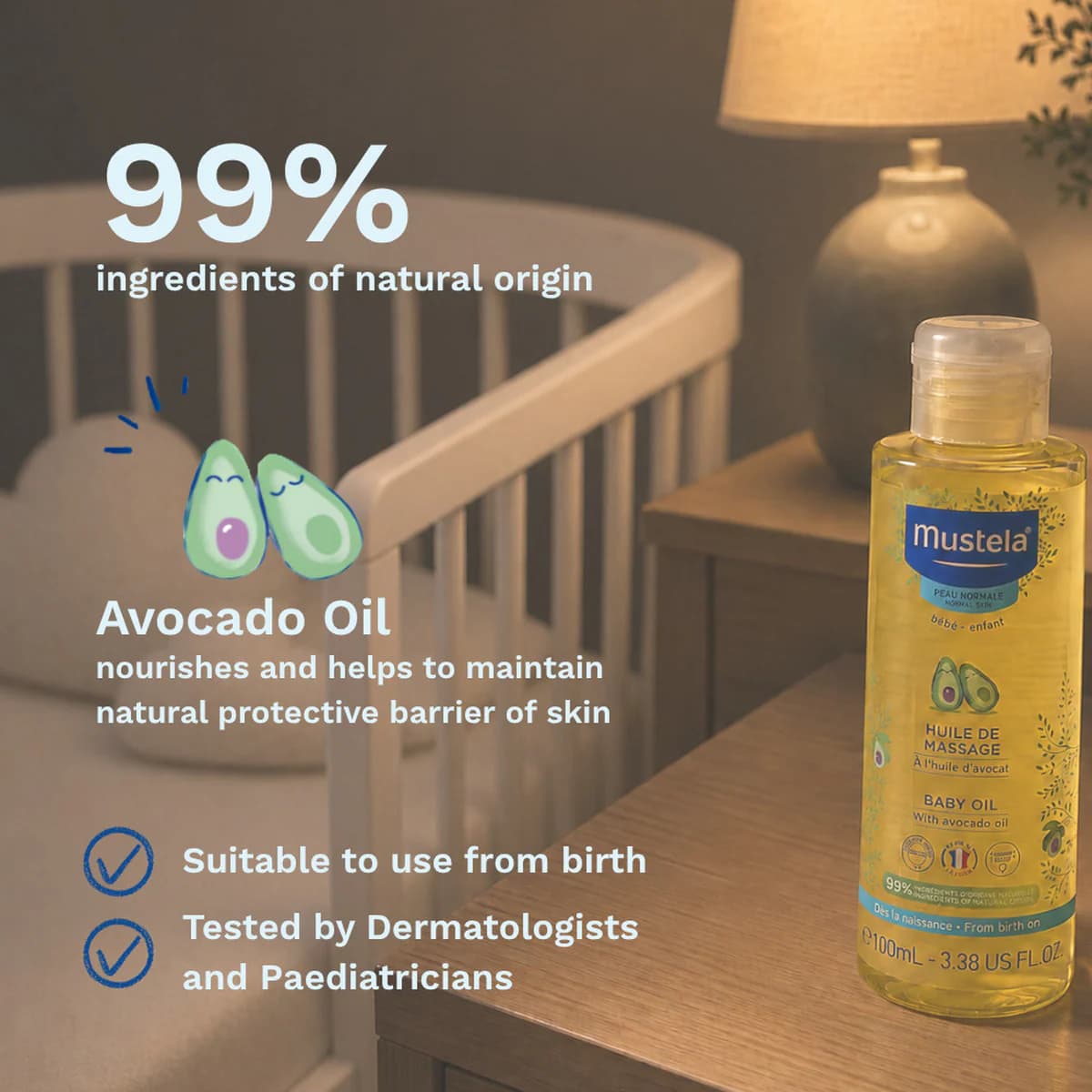Thumbnail Mustela Baby Massage Oil 100ml